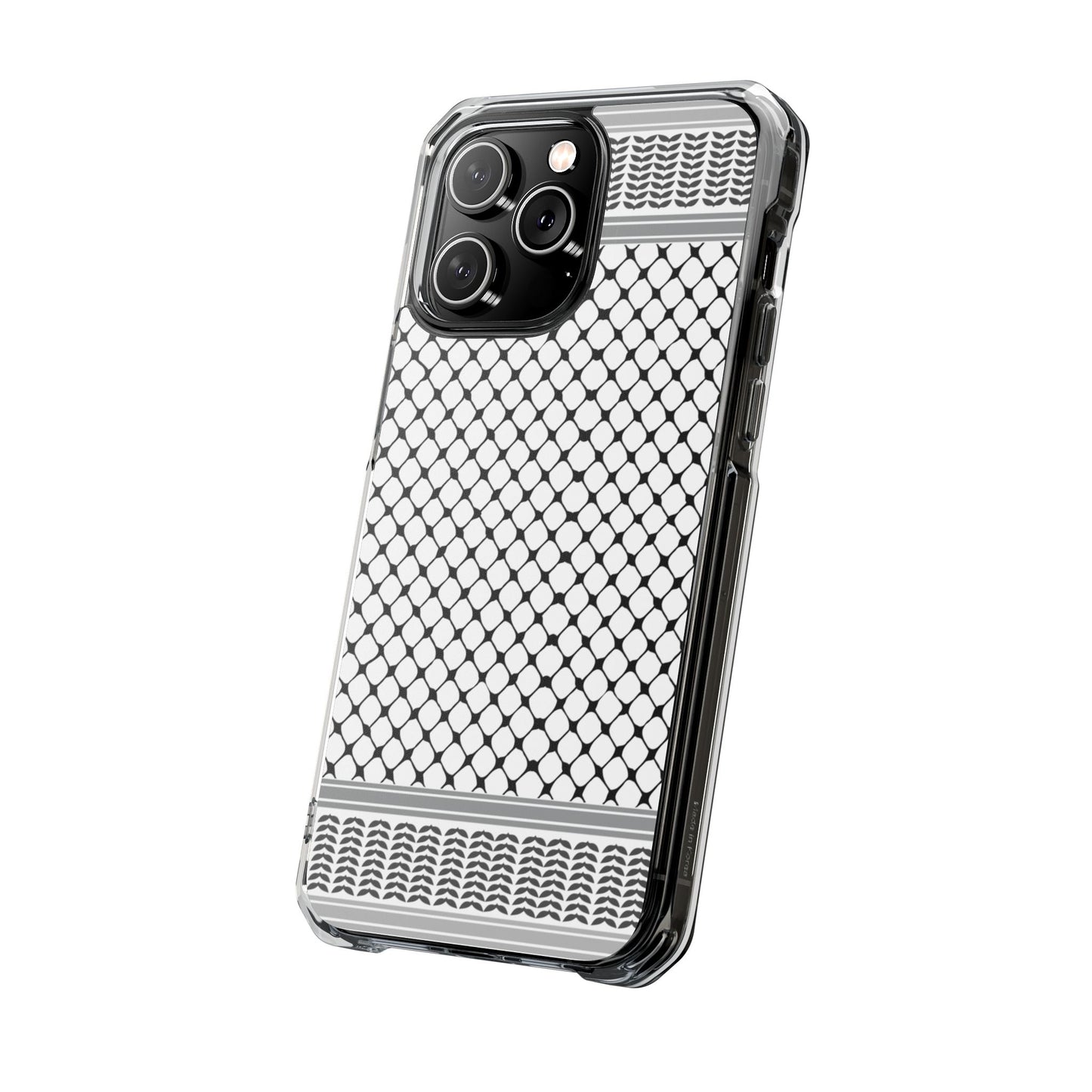 Keffiyeh Magnetic Clear Impact Case - Sleek Mesh Design for Maximum Protection