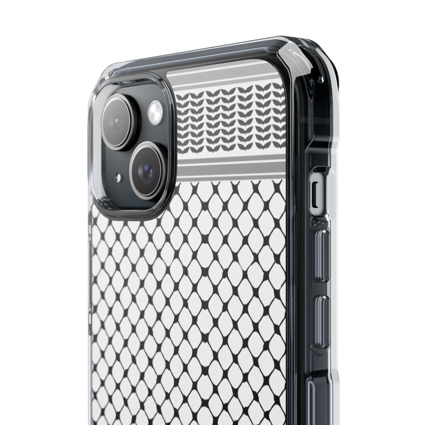 Keffiyeh Magnetic Clear Impact Case - Sleek Mesh Design for Maximum Protection