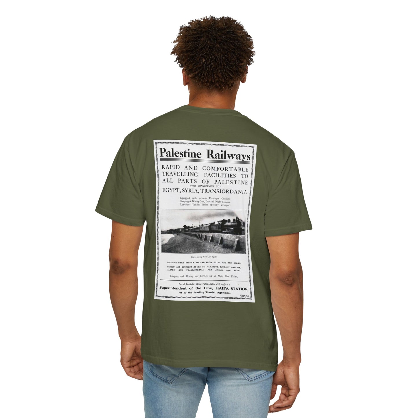 1922 Palestine Railways Unisex T-Shirt, Relaxed Fit Tee