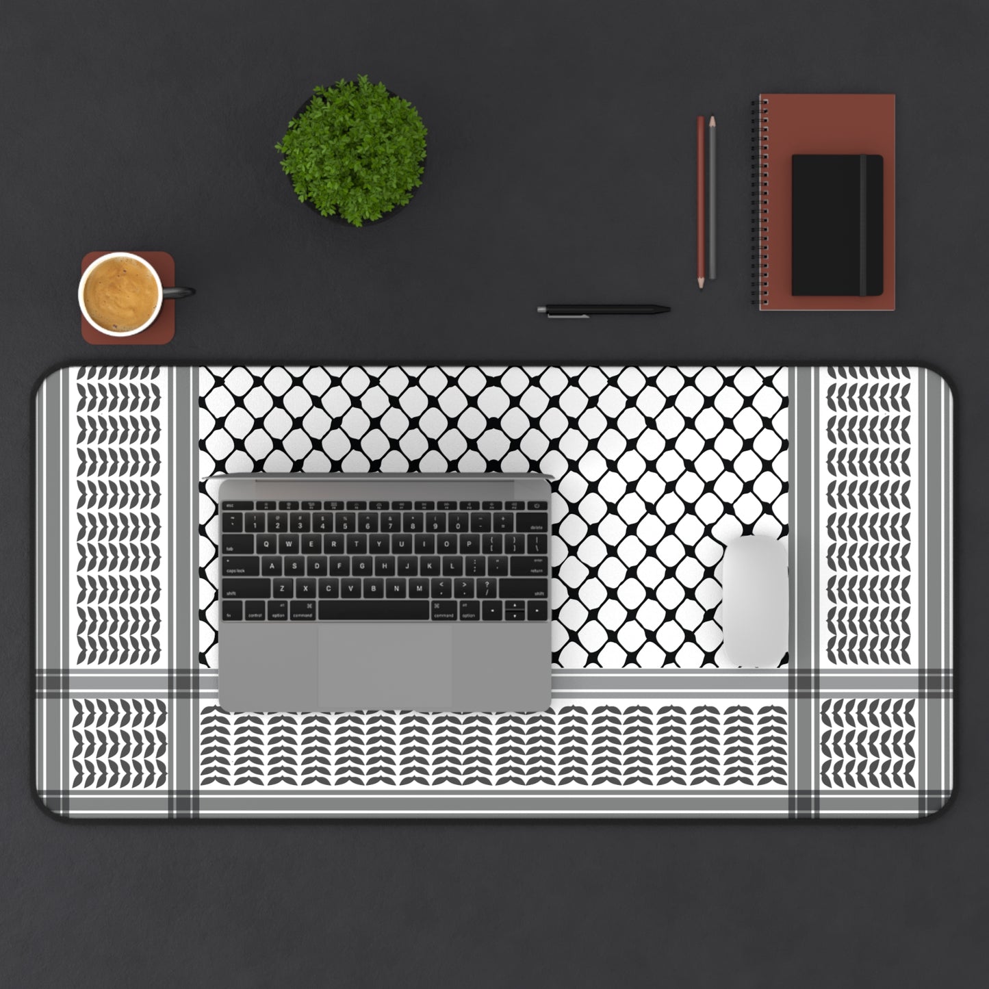 Keffiyeh Mouse Pad / Desk Mat- Perfect for Home Office and Workspaces