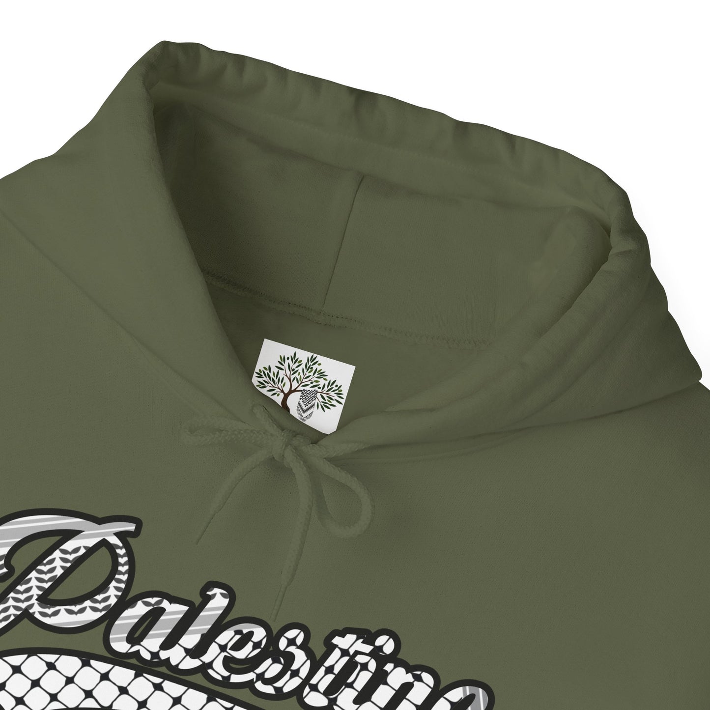 Palestine Keffiyeh Script Hoodie - Unisex Heavy Blend™ Sweatshirt