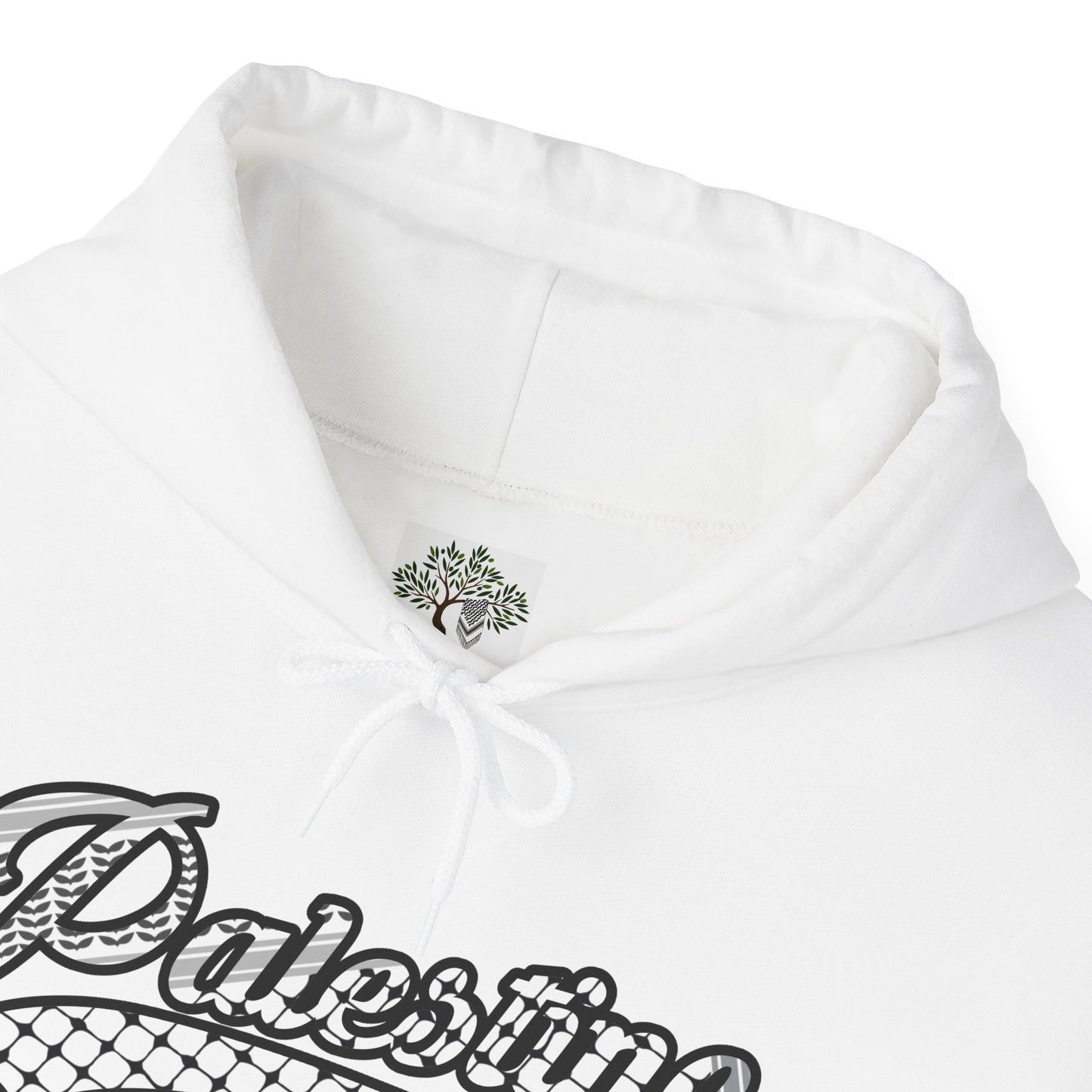 Palestine Keffiyeh Script Hoodie - Unisex Heavy Blend™ Sweatshirt