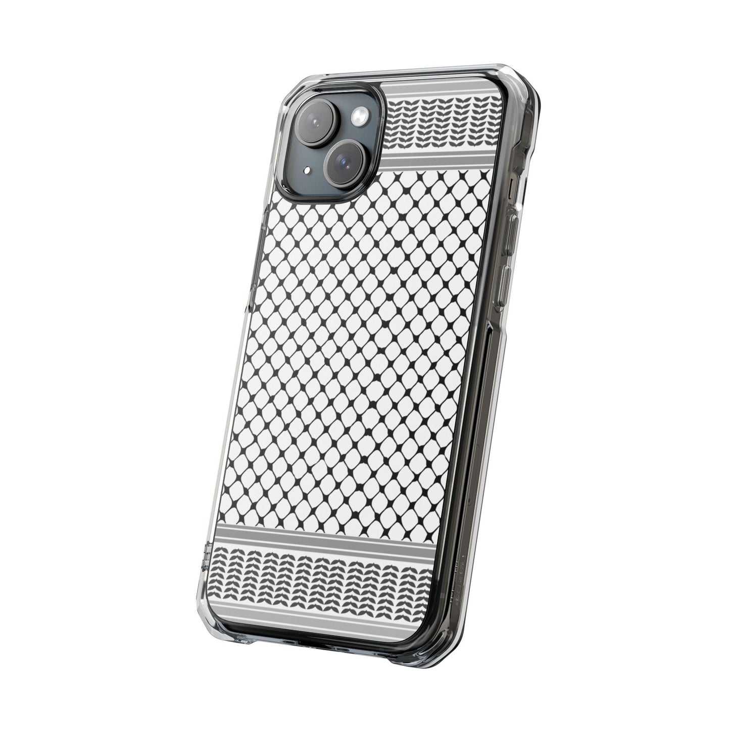 Keffiyeh Magnetic Clear Impact Case - Sleek Mesh Design for Maximum Protection