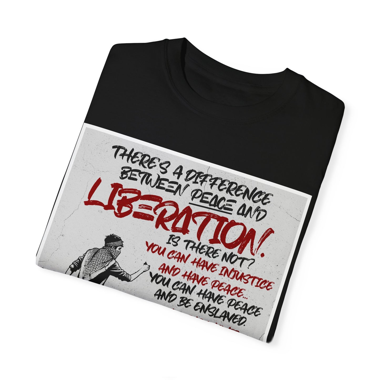Liberation - Kwame Ture - Unisex Garment-Dyed T-Shirt