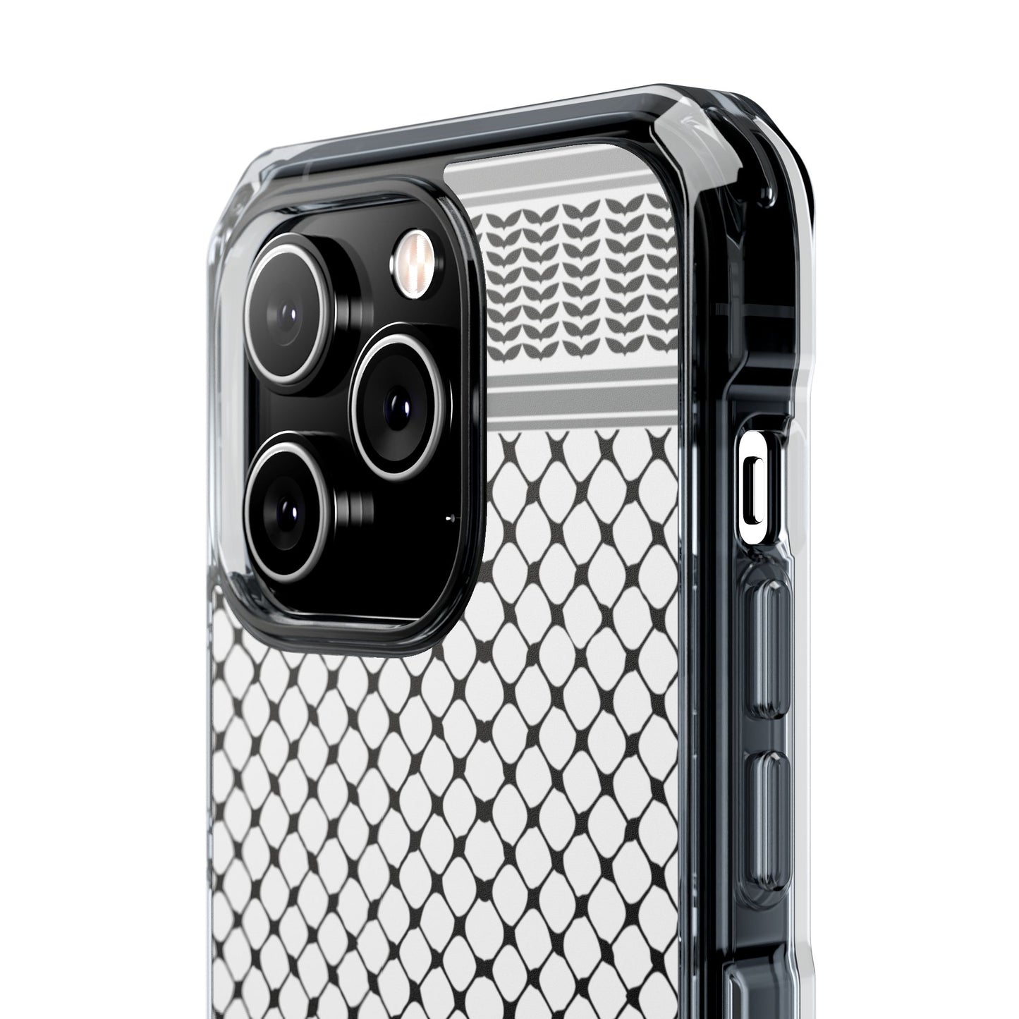 Keffiyeh Magnetic Clear Impact Case - Sleek Mesh Design for Maximum Protection