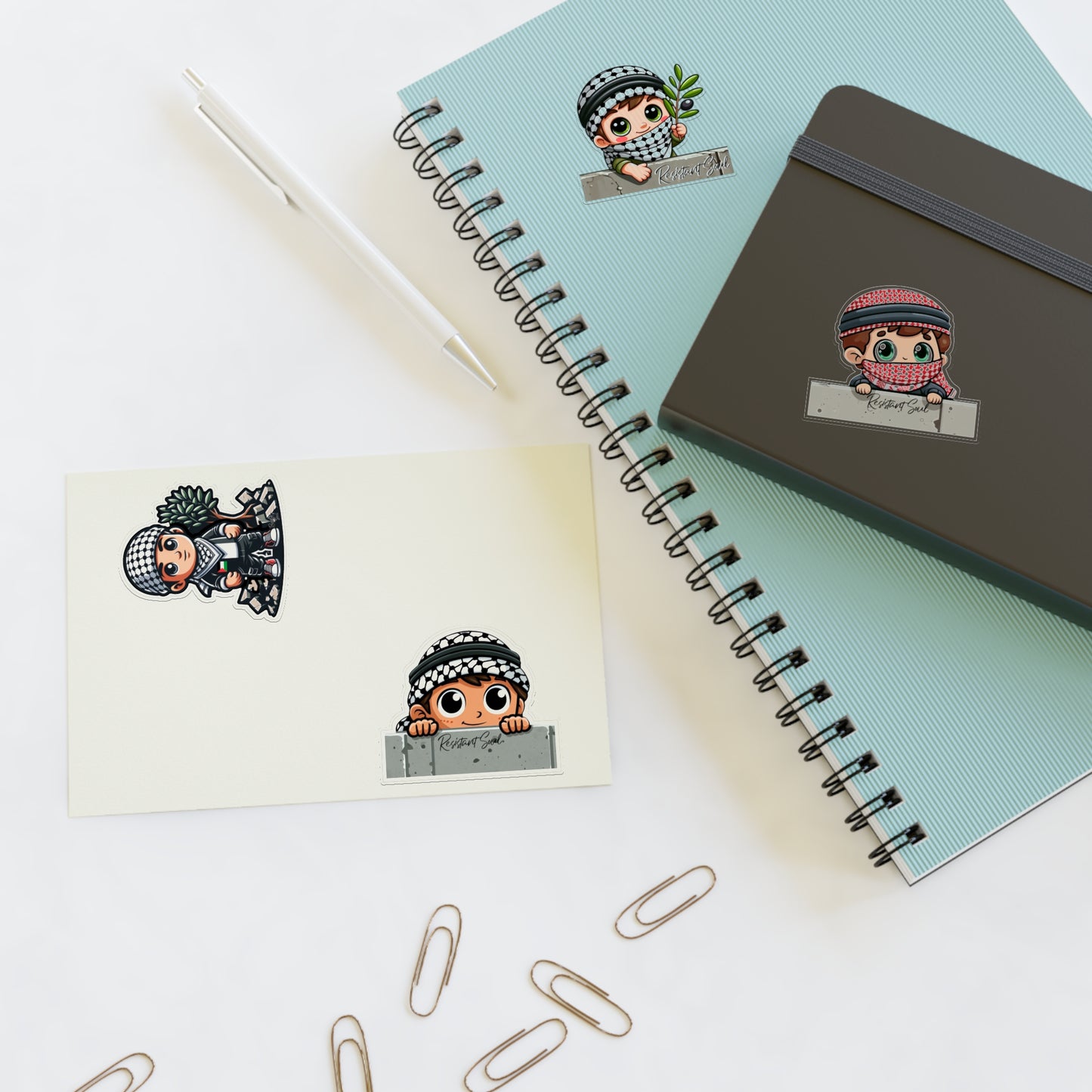 Keffiyeh Kids Stickers - Boys Pack - Palestine Inspired Designs