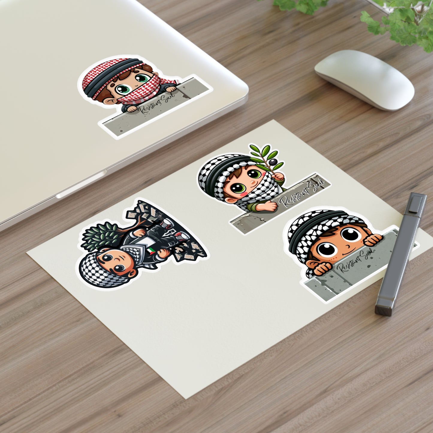 Keffiyeh Kids Stickers - Boys Pack - Palestine Inspired Designs
