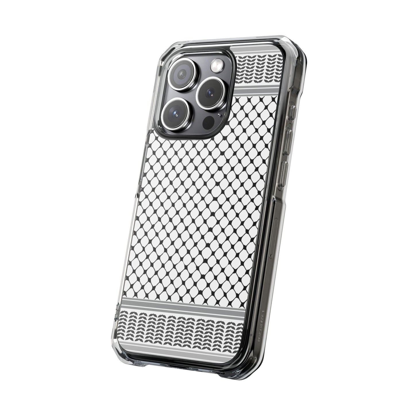 Keffiyeh Magnetic Clear Impact Case - Sleek Mesh Design for Maximum Protection
