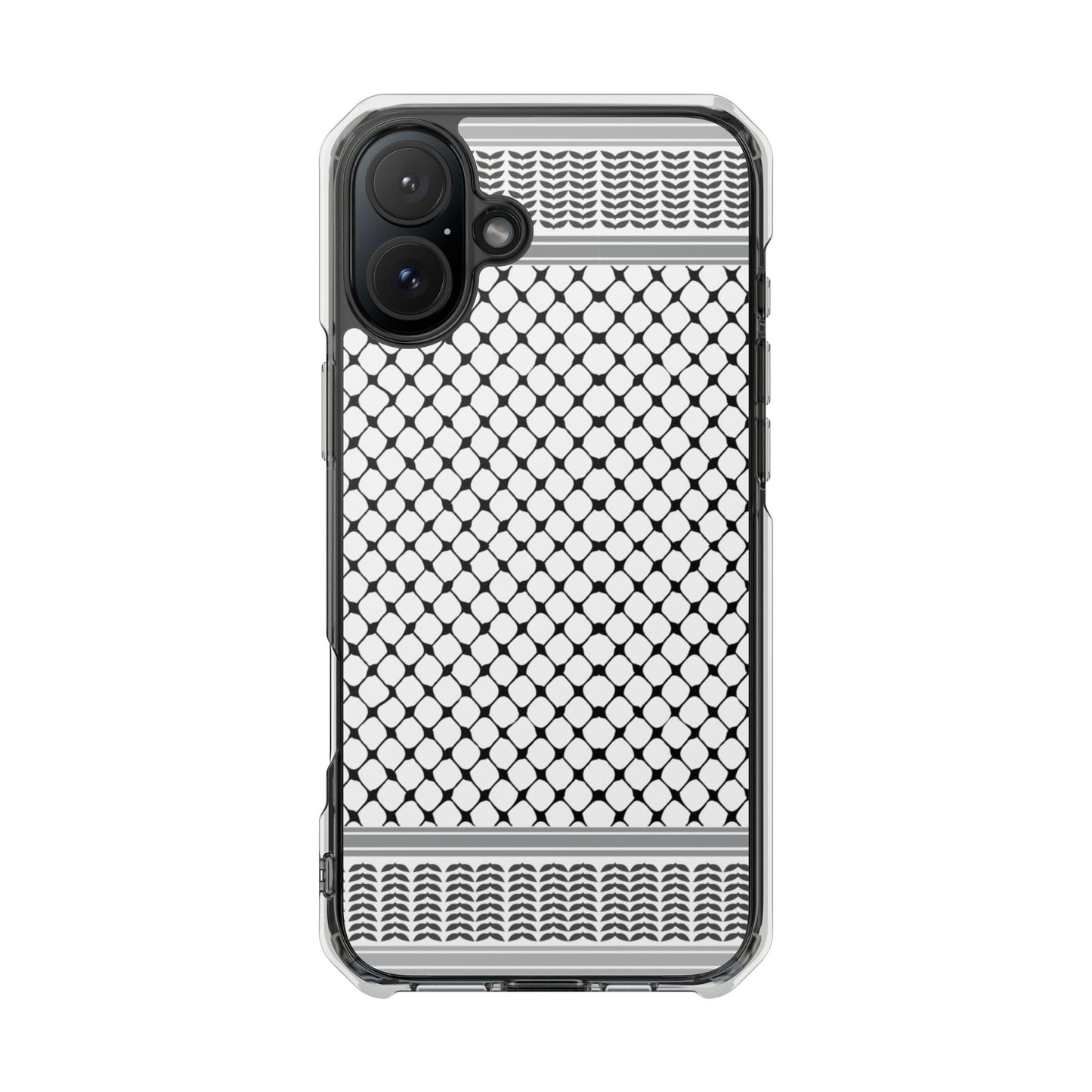 Keffiyeh Magnetic Clear Impact Case - Sleek Mesh Design for Maximum Protection