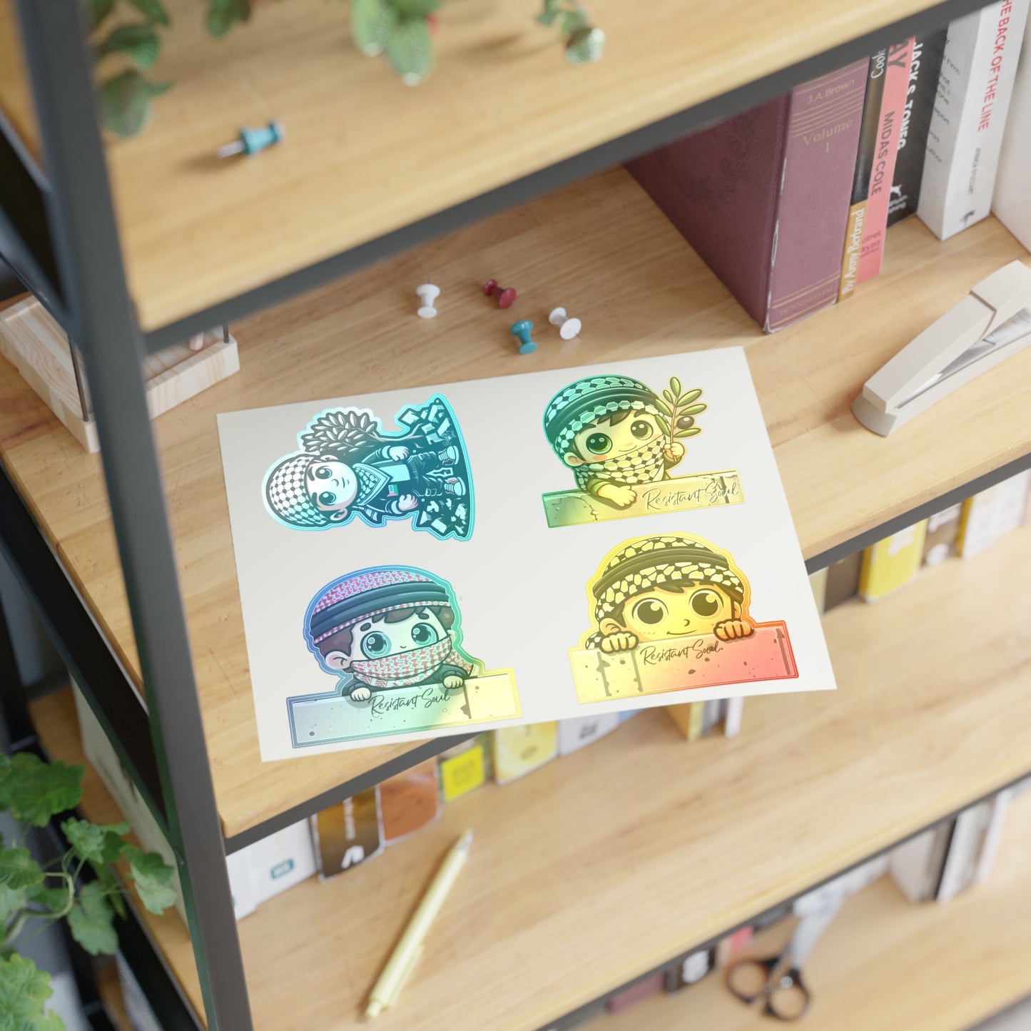 Keffiyeh Kids Stickers - Boys Pack - Palestine Inspired Designs