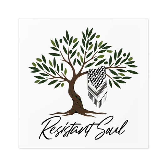 Resistant Soul Square Stickers - Indoor/Outdoor