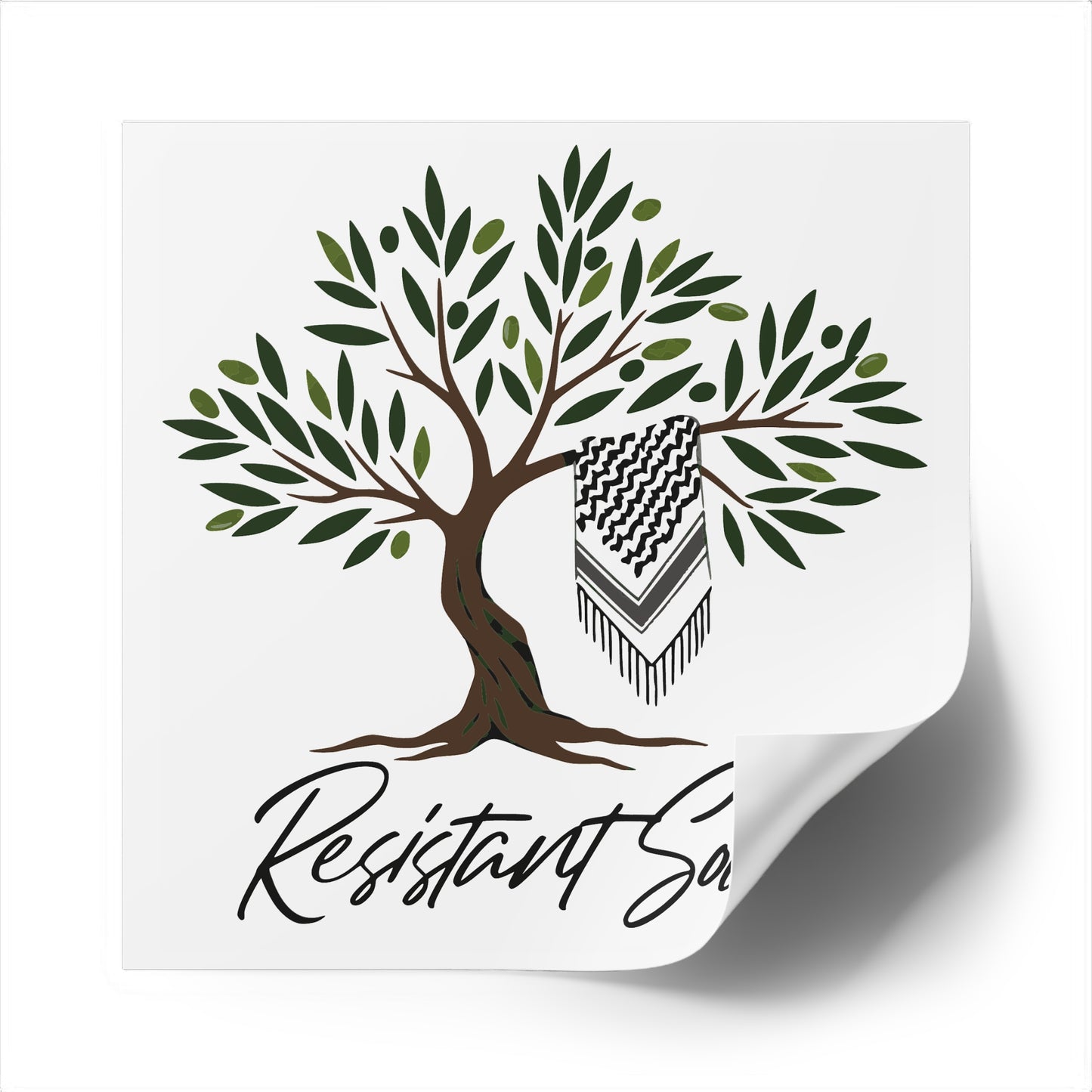 Resistant Soul Square Stickers - Indoor/Outdoor