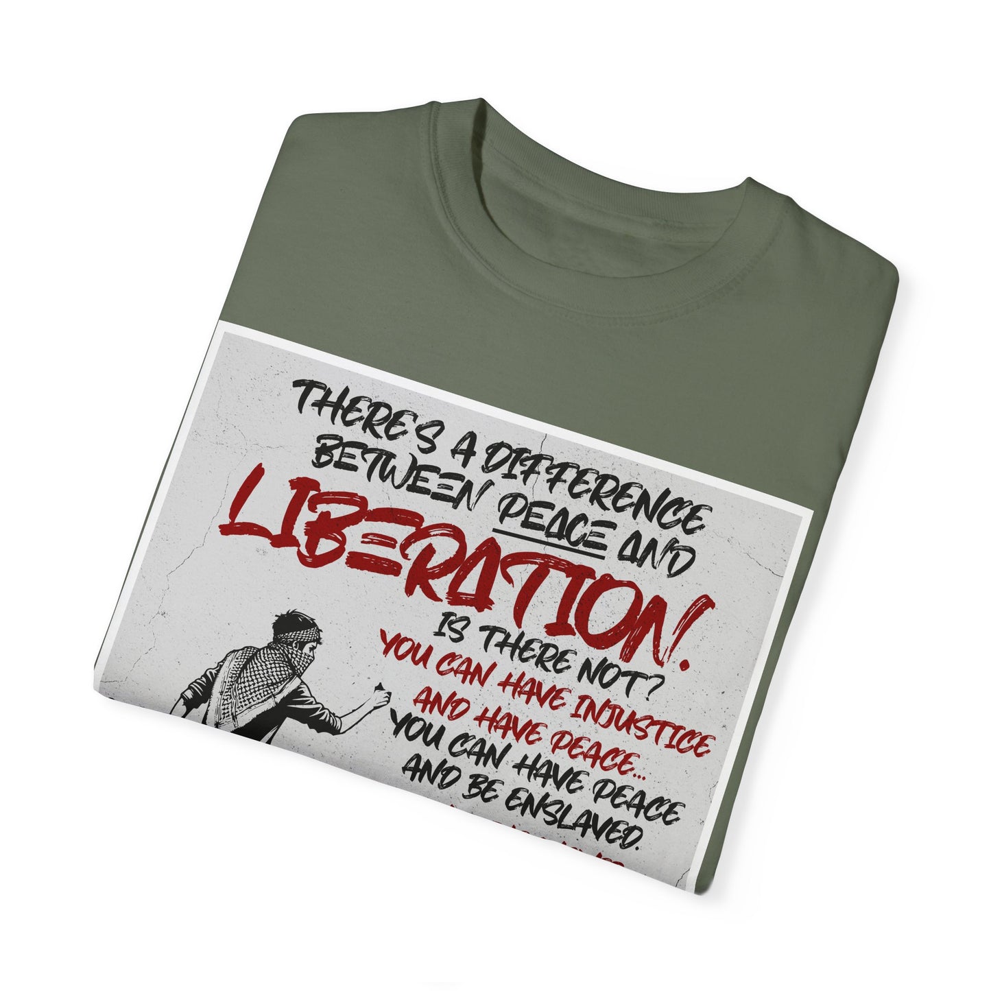 Liberation - Kwame Ture - Unisex Garment-Dyed T-Shirt