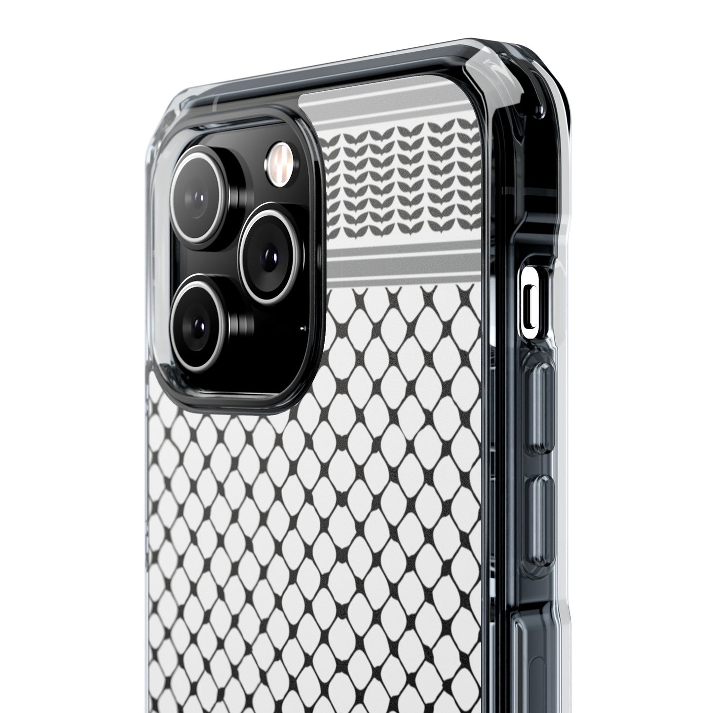 Keffiyeh Magnetic Clear Impact Case - Sleek Mesh Design for Maximum Protection