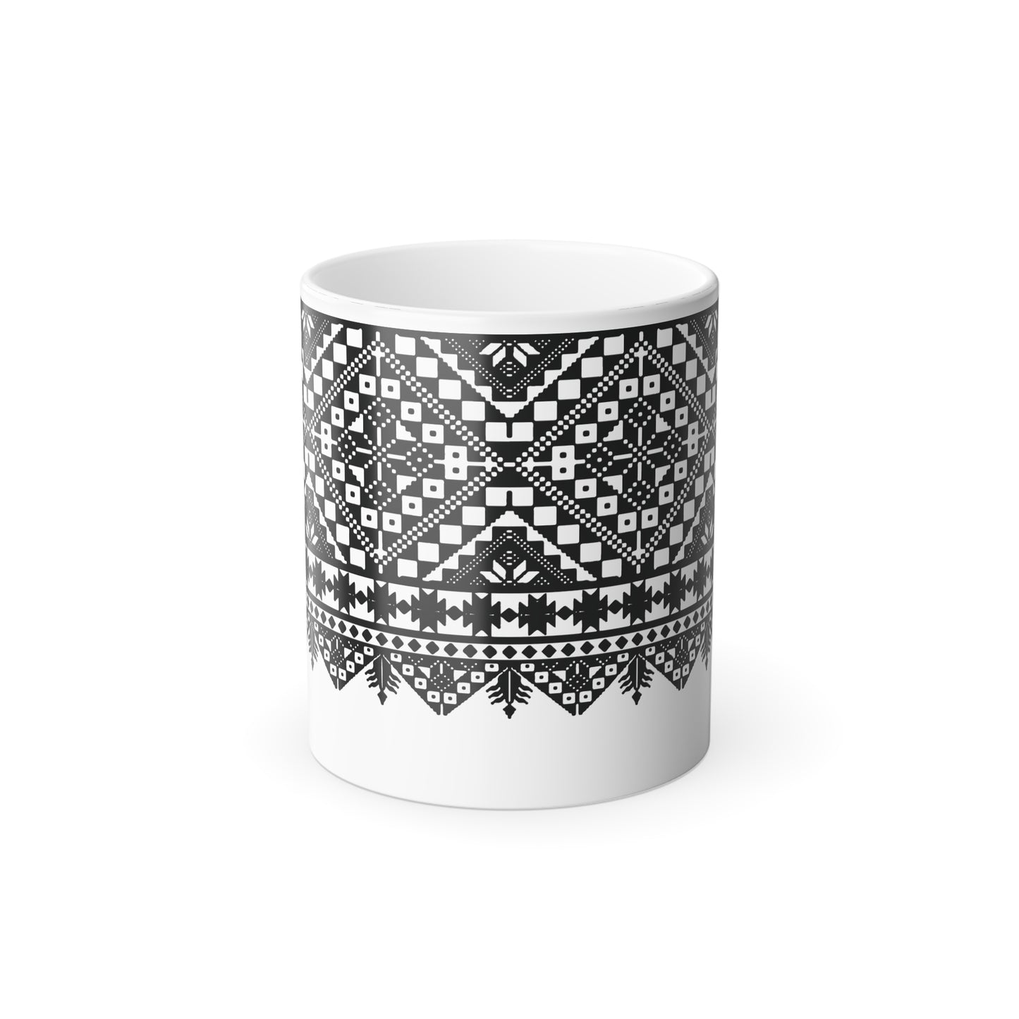 Color Morphing Tatreez Mug - Perfect Gift for Coffee Lovers