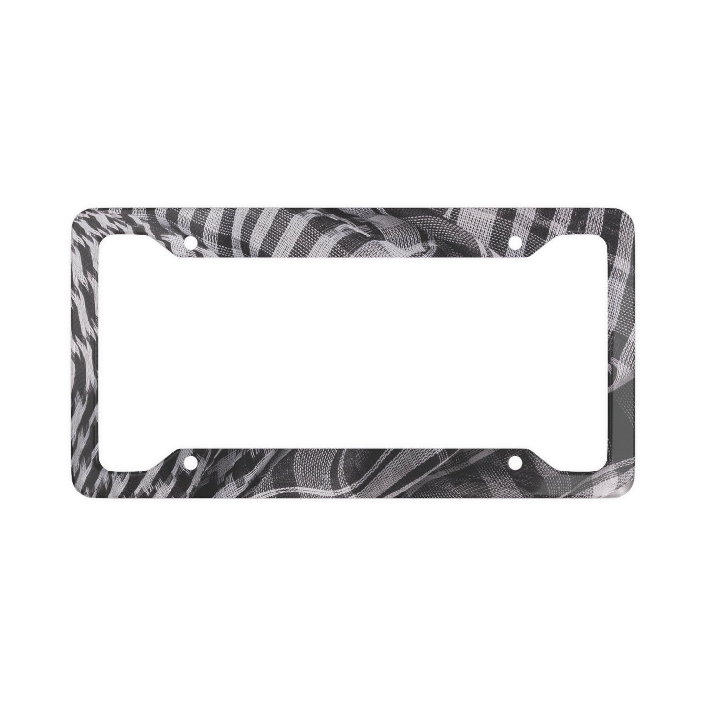 Palestinian Keffiyeh License Plate Frame Car Decor - Personalize Your Own!