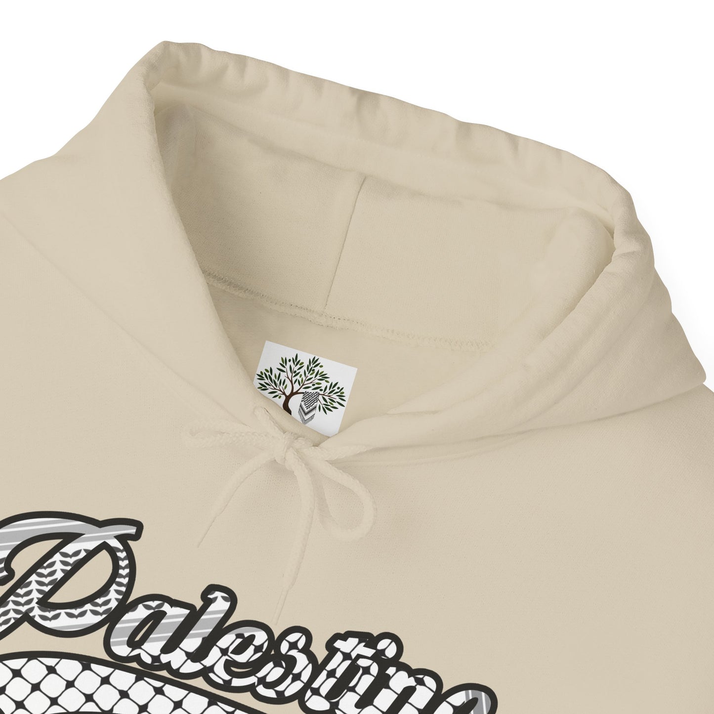 Palestine Keffiyeh Script Hoodie - Unisex Heavy Blend™ Sweatshirt