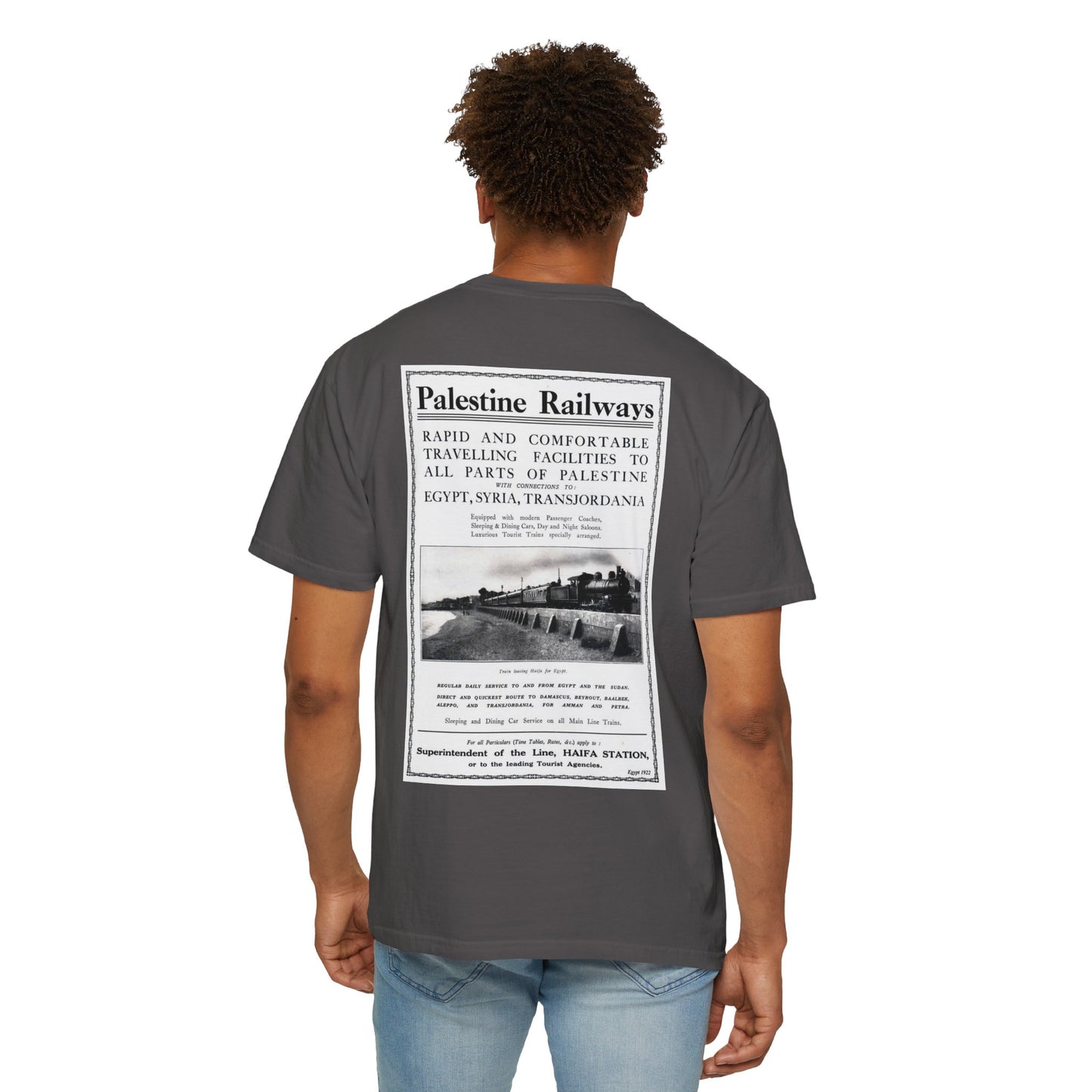 1922 Palestine Railways Unisex T-Shirt, Relaxed Fit Tee