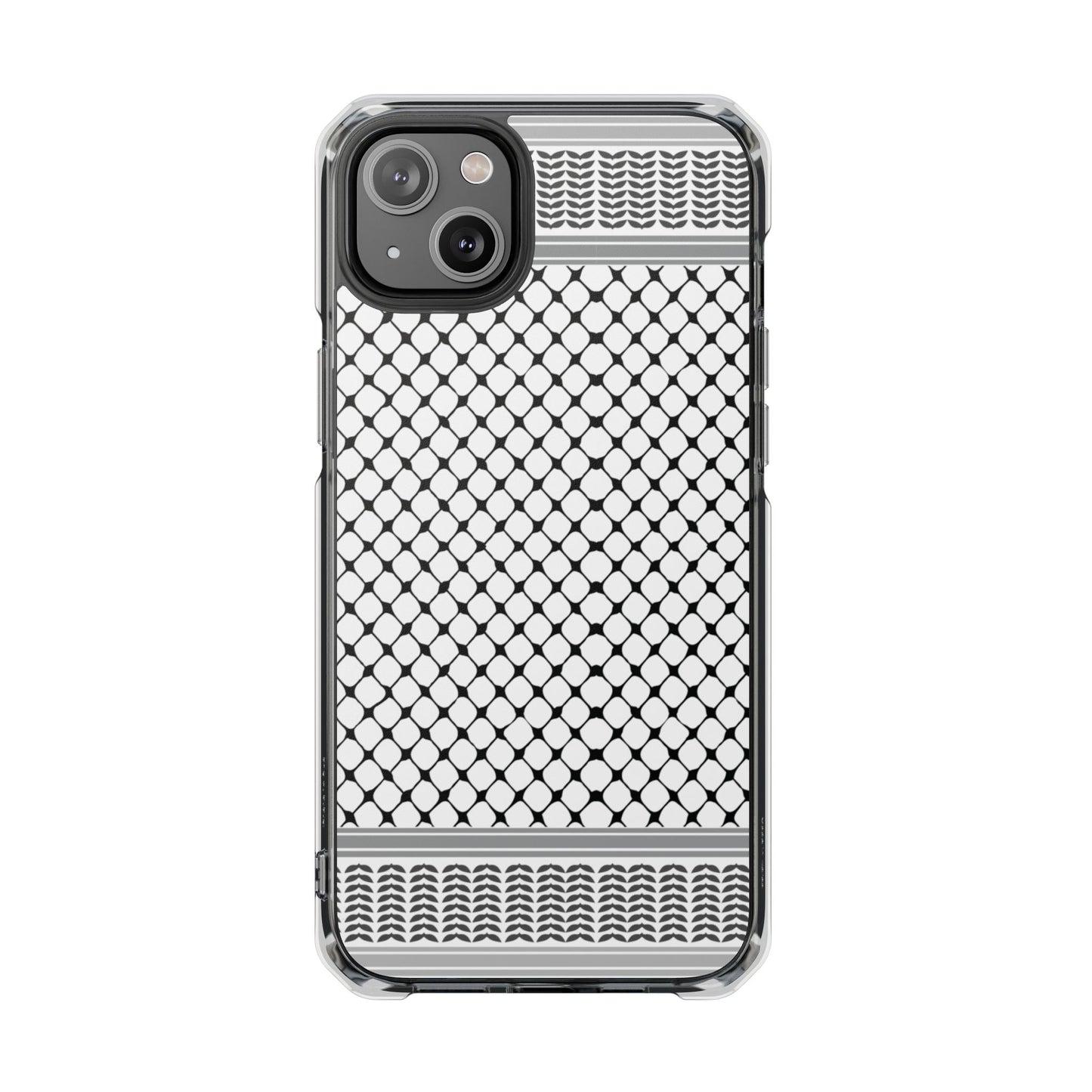 Keffiyeh Magnetic Clear Impact Case - Sleek Mesh Design for Maximum Protection