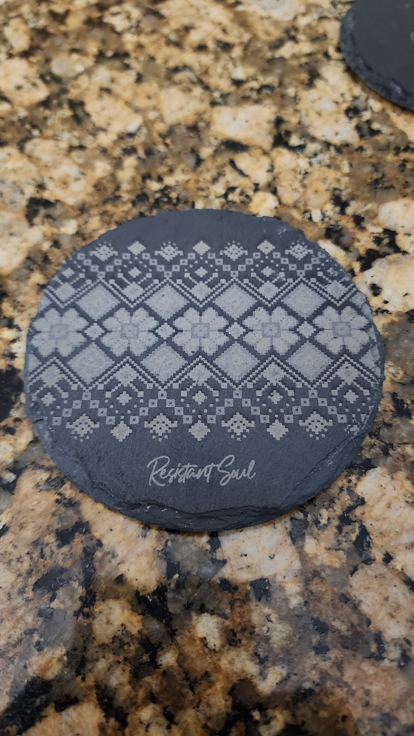 Resistant Soul Slate Stone Coasters