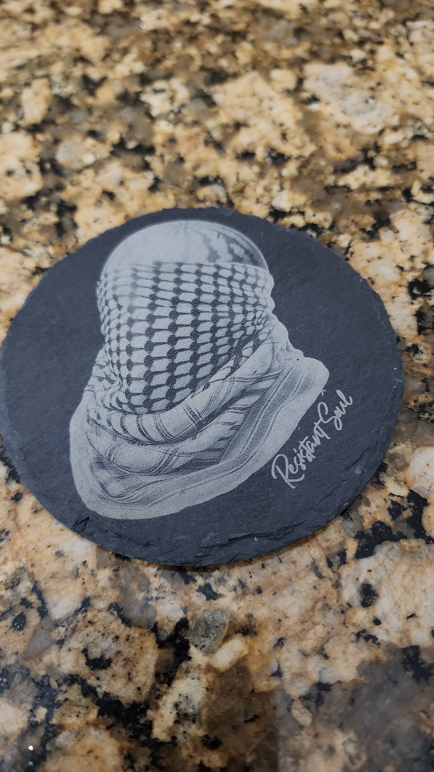 Resistant Soul Slate Stone Coasters
