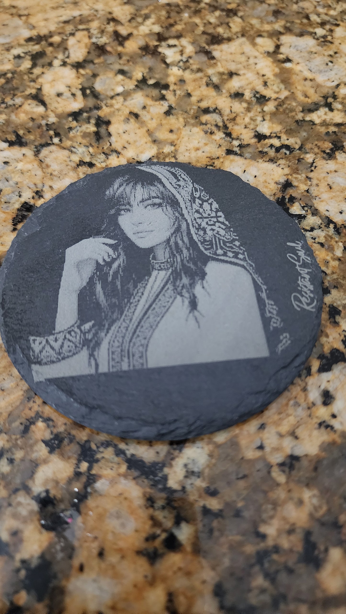 Resistant Soul Slate Stone Coasters