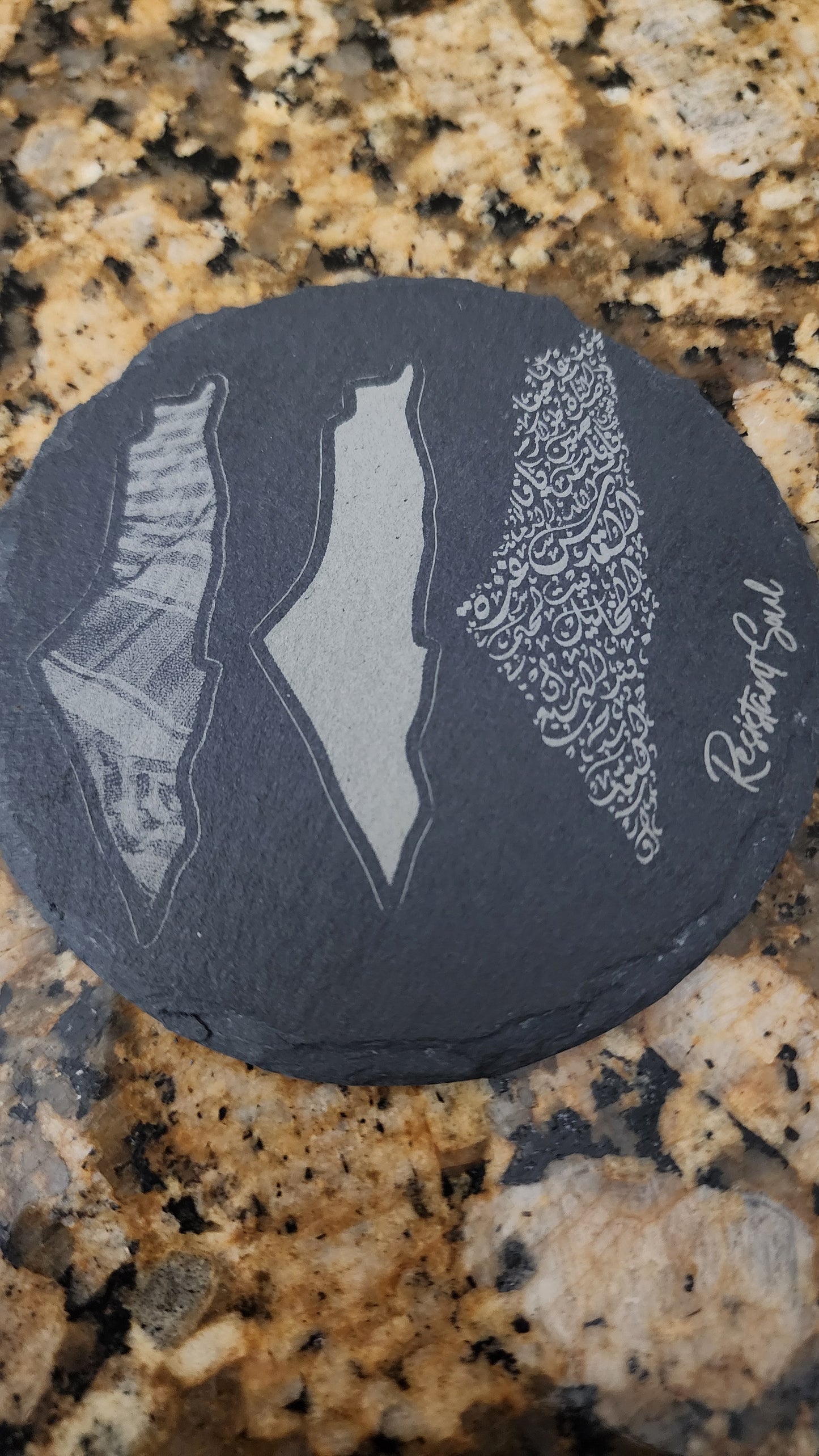 Resistant Soul Slate Stone Coasters