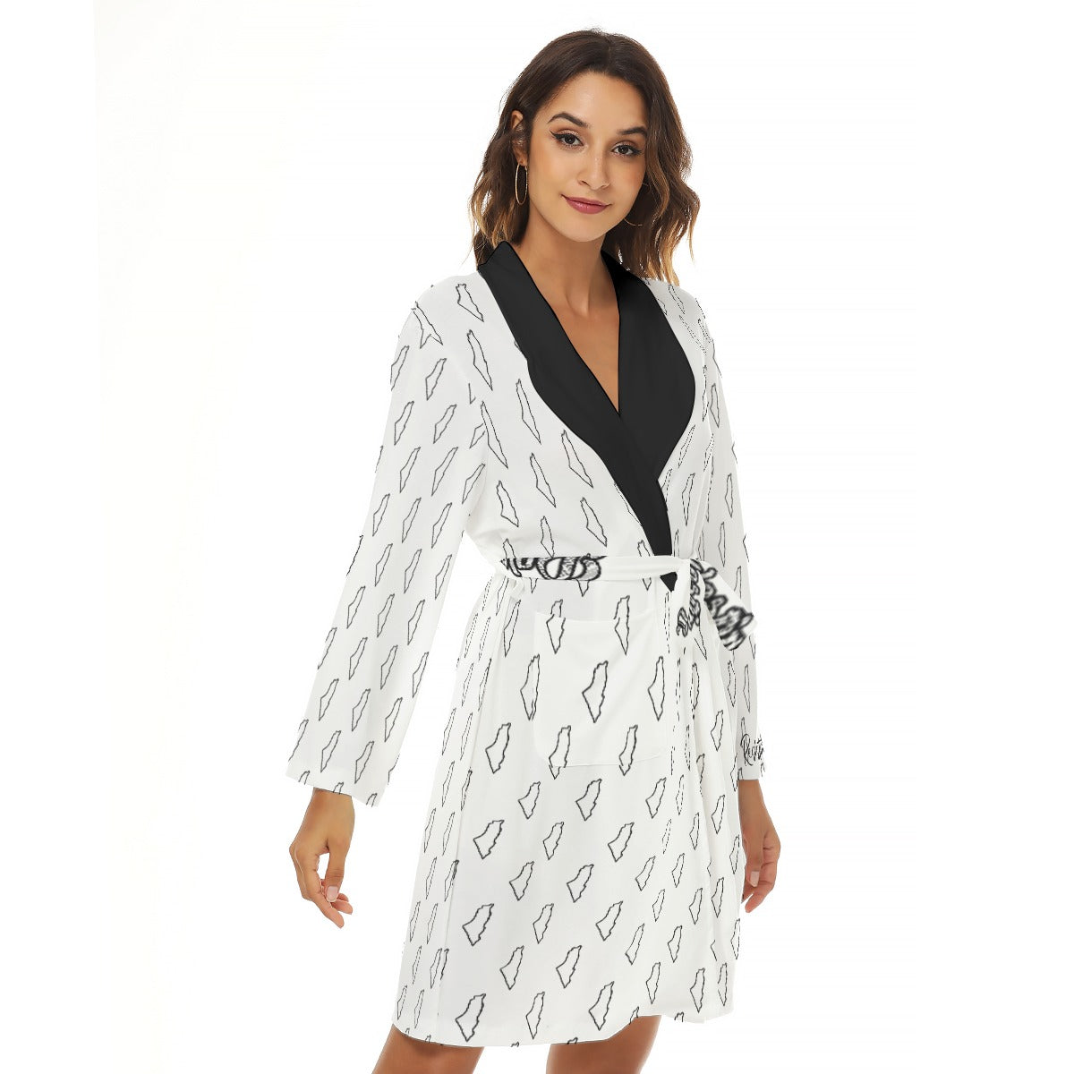 Palestine All-Over Print Women's Robe