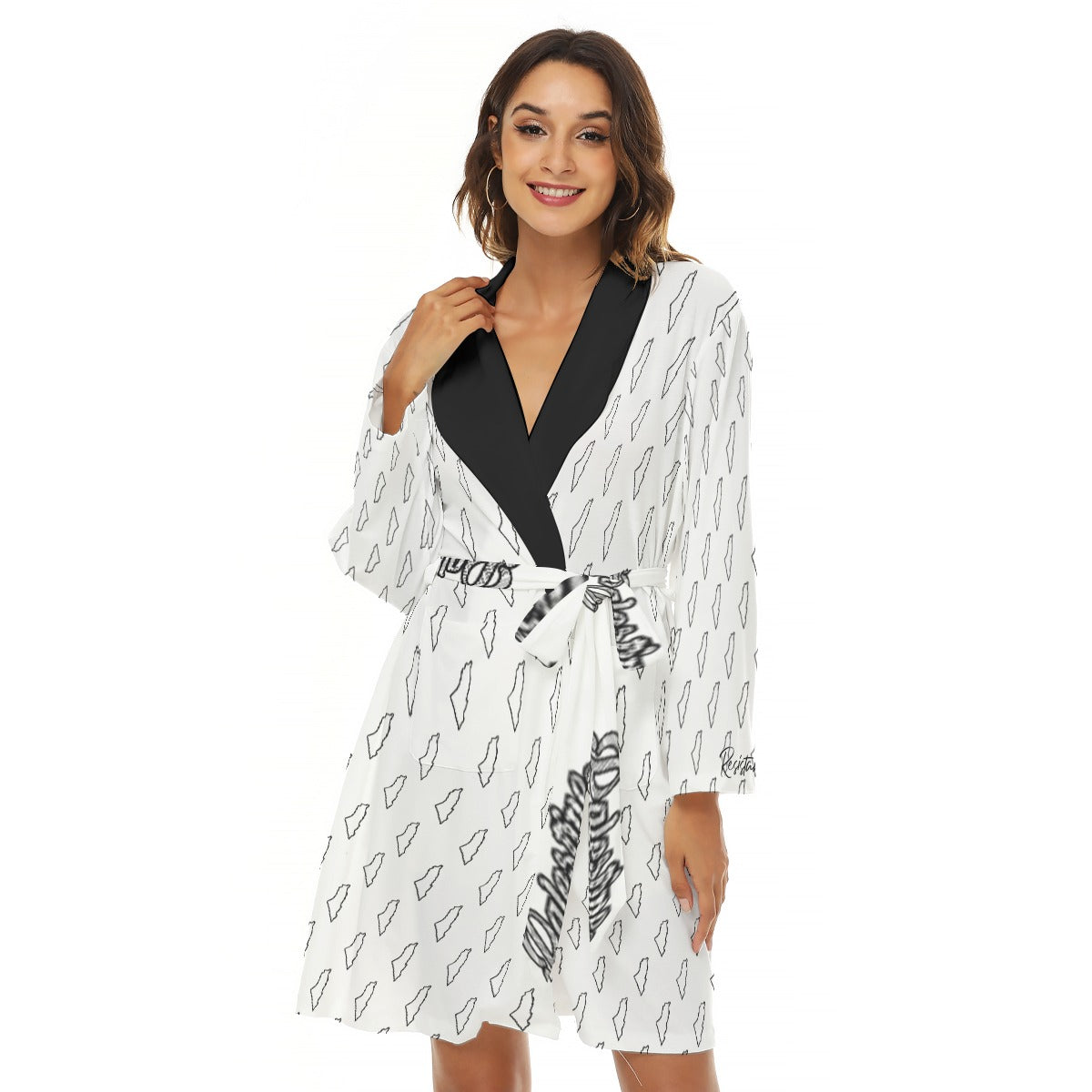Palestine All-Over Print Women's Robe