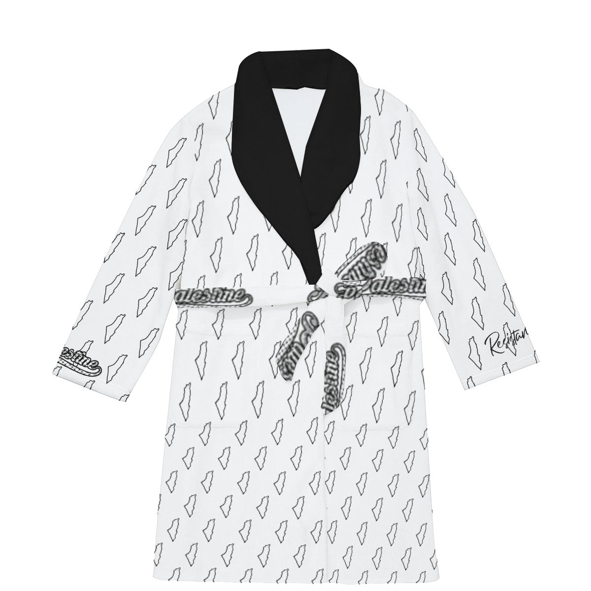Palestine All-Over Print Men's Fleece Robe