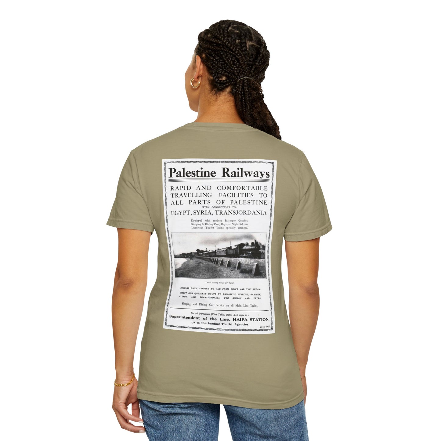 1922 Palestine Railways Unisex T-Shirt, Relaxed Fit Tee