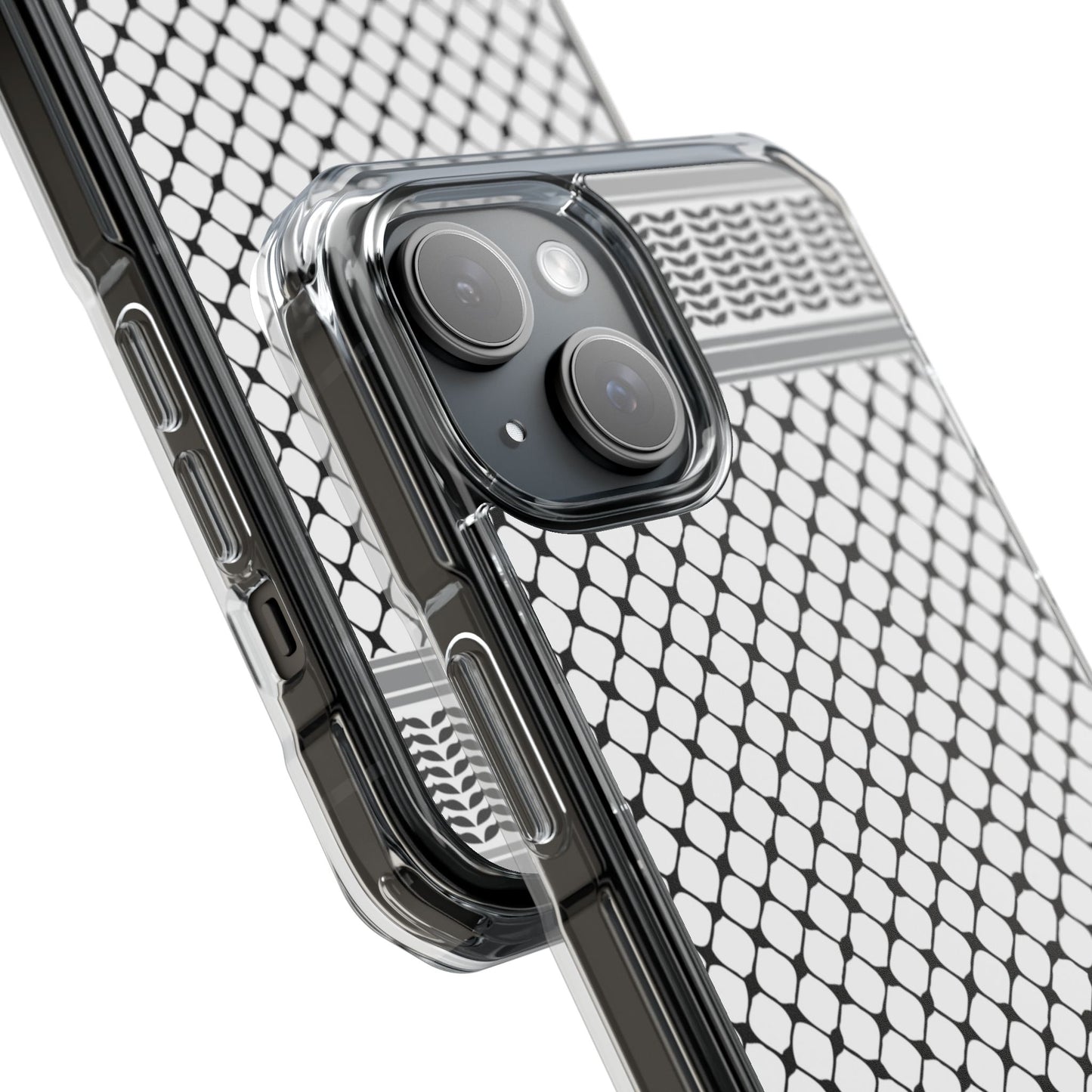 Keffiyeh Magnetic Clear Impact Case - Sleek Mesh Design for Maximum Protection