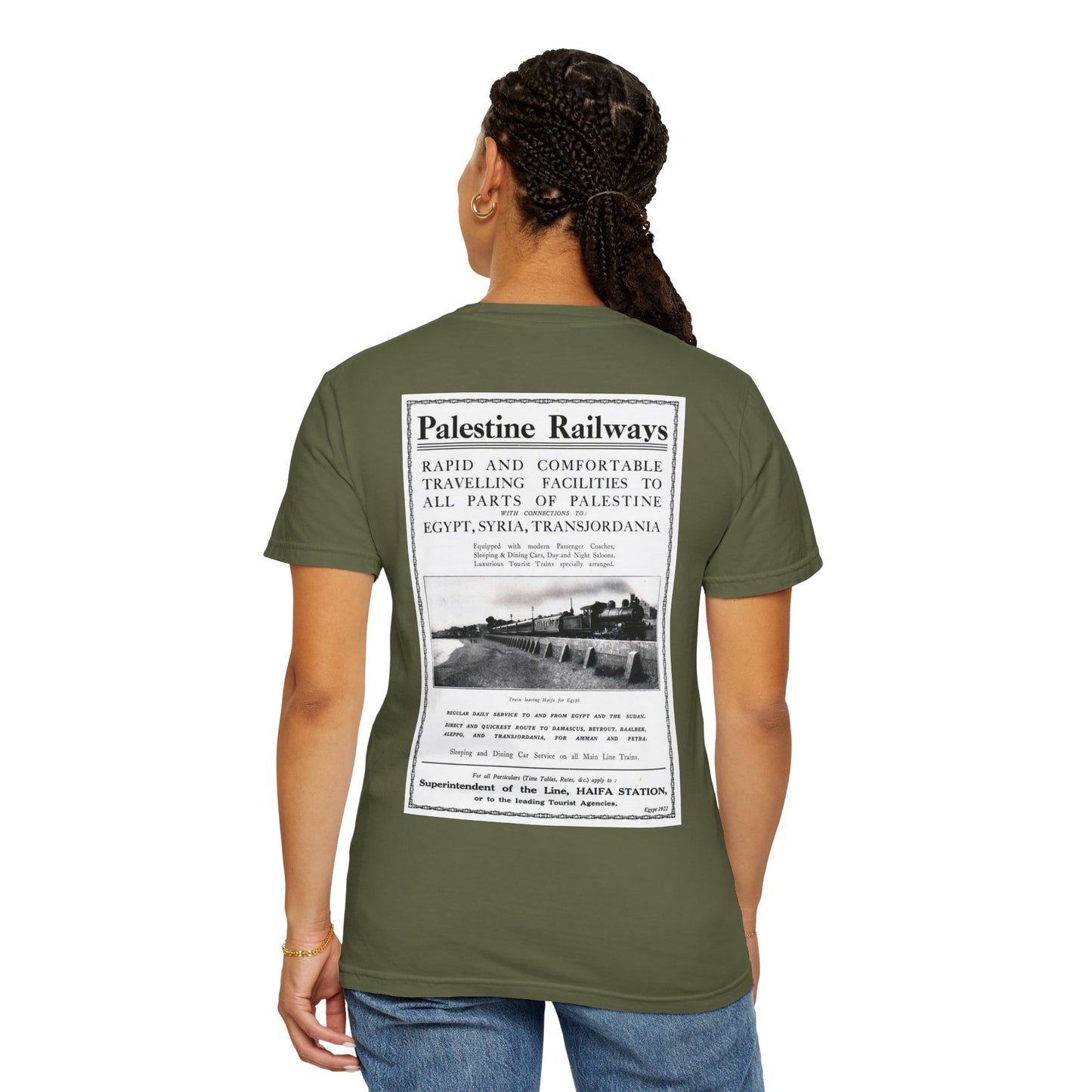 1922 Palestine Railways Unisex T-Shirt, Relaxed Fit Tee
