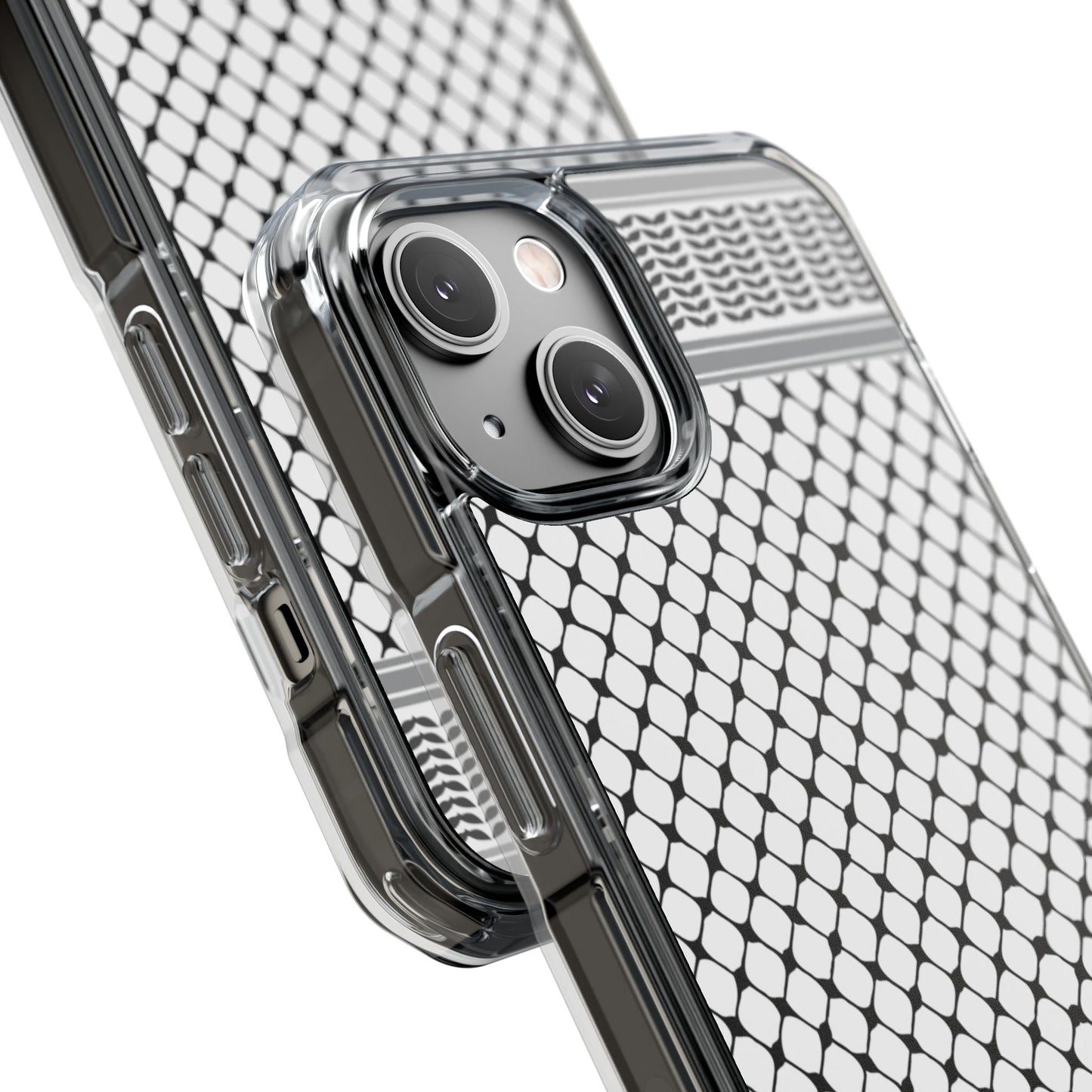 Keffiyeh Magnetic Clear Impact Case - Sleek Mesh Design for Maximum Protection