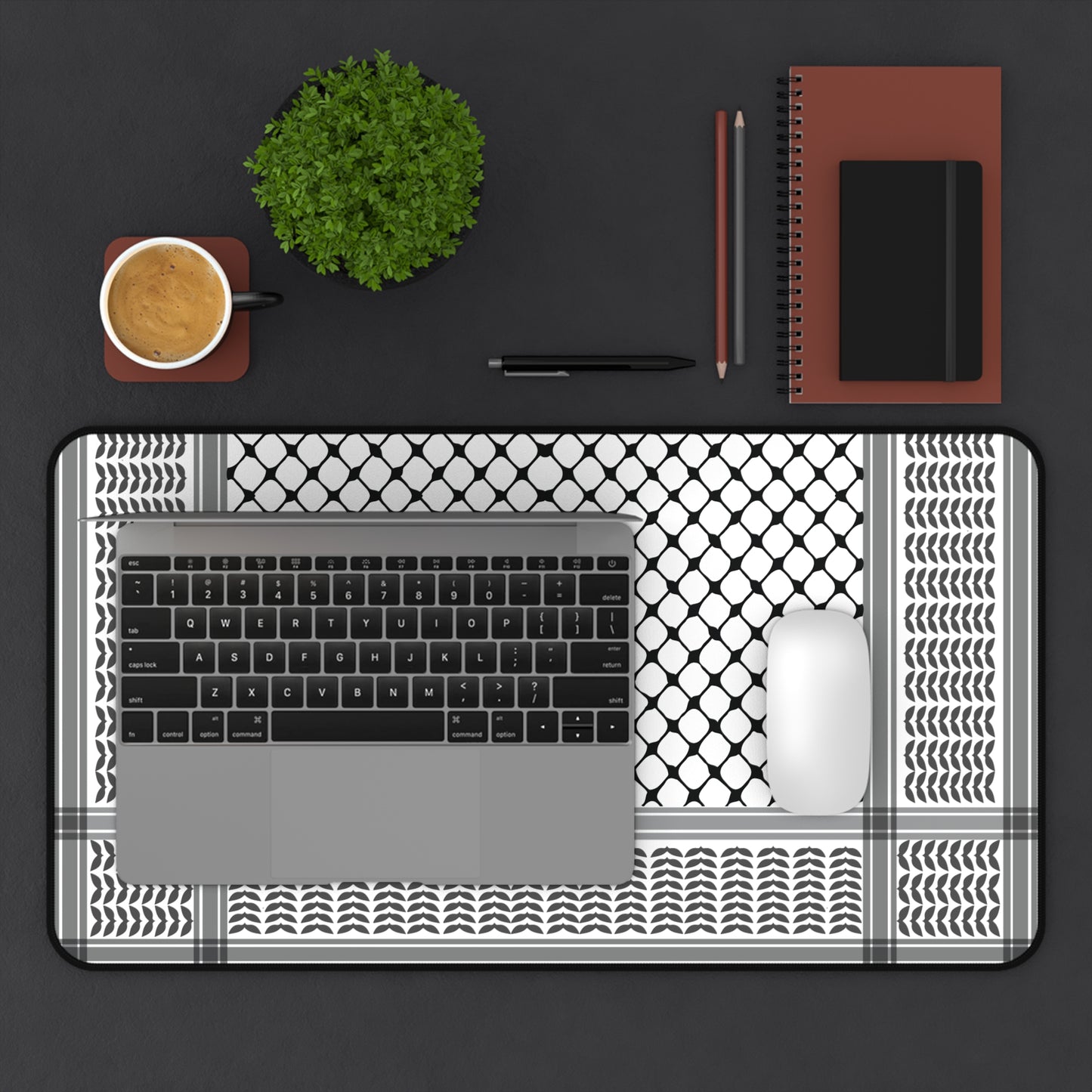 Keffiyeh Mouse Pad / Desk Mat- Perfect for Home Office and Workspaces