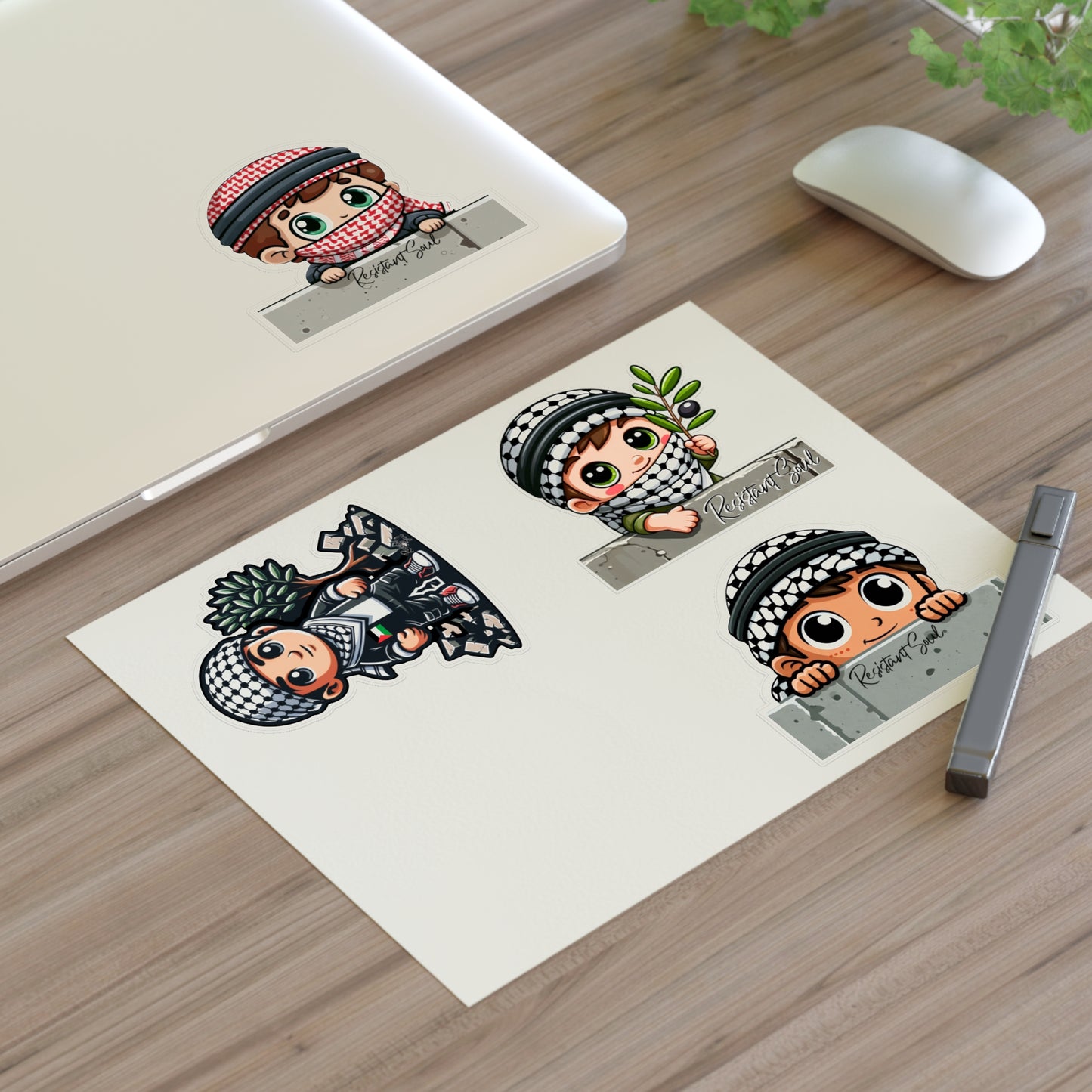 Keffiyeh Kids Stickers - Boys Pack - Palestine Inspired Designs
