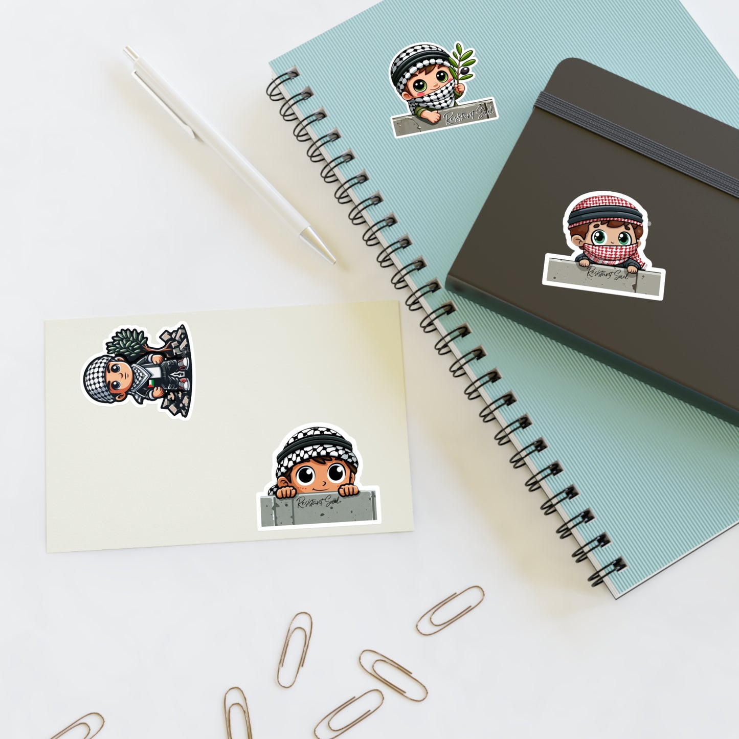 Keffiyeh Kids Stickers - Boys Pack - Palestine Inspired Designs