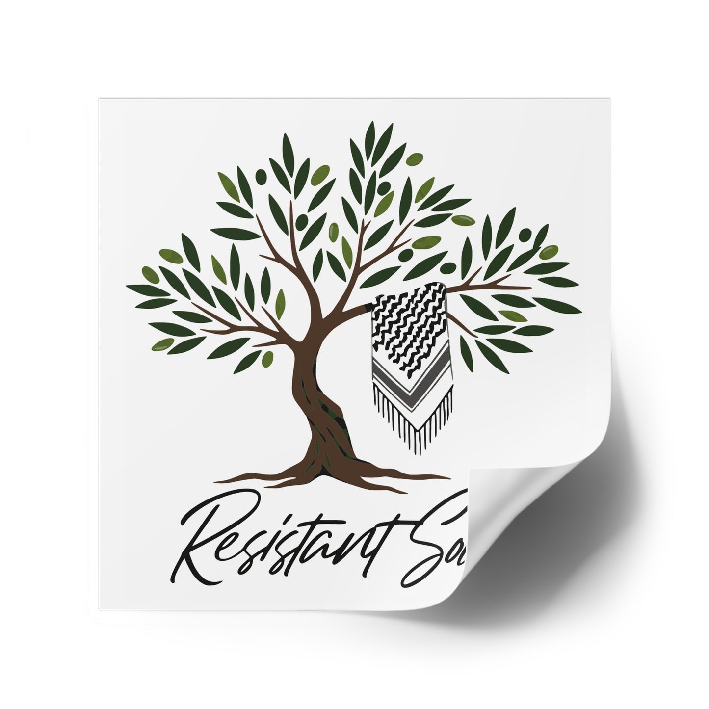Resistant Soul Square Stickers - Indoor/Outdoor