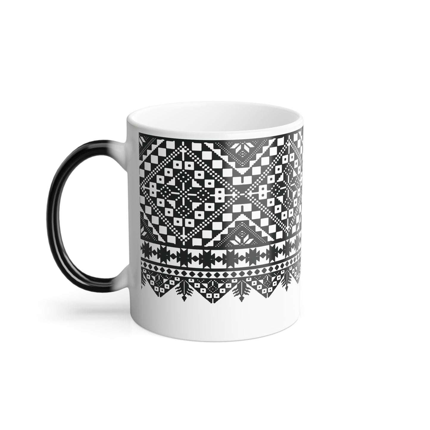 Color Morphing Tatreez Mug - Perfect Gift for Coffee Lovers