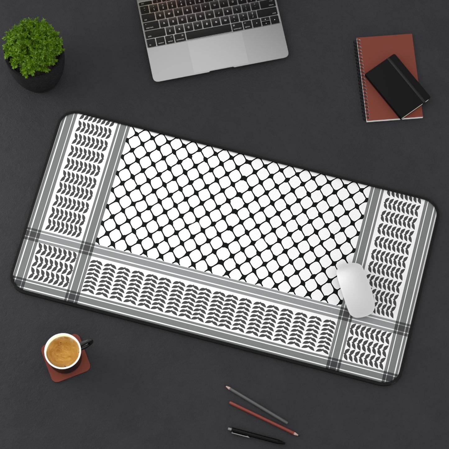 Keffiyeh Mouse Pad / Desk Mat- Perfect for Home Office and Workspaces