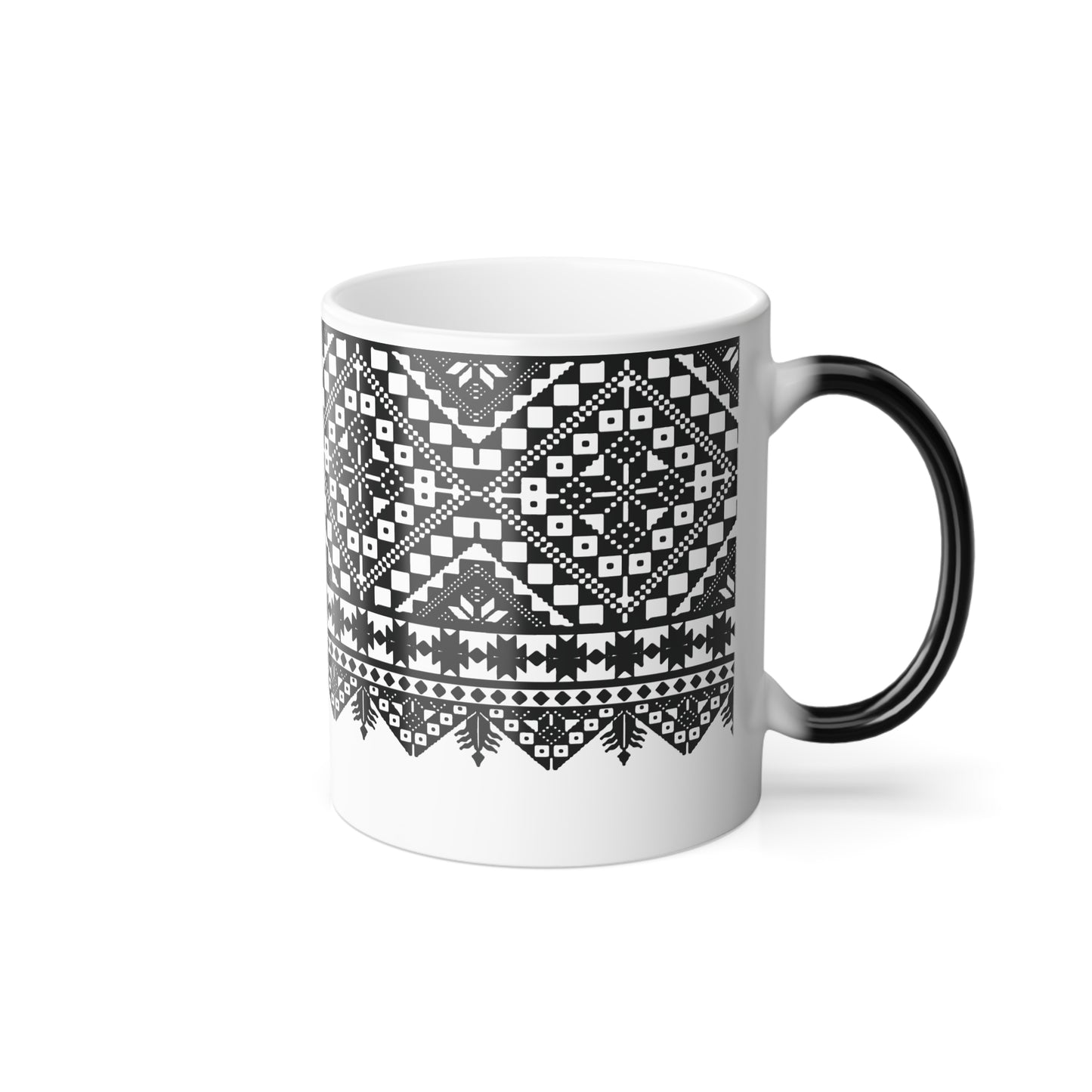 Color Morphing Tatreez Mug - Perfect Gift for Coffee Lovers