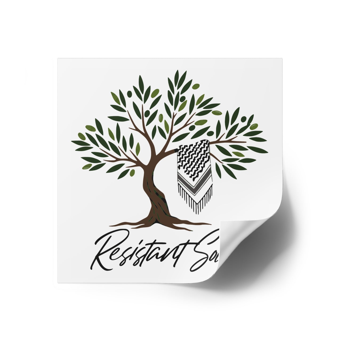 Resistant Soul Square Stickers - Indoor/Outdoor