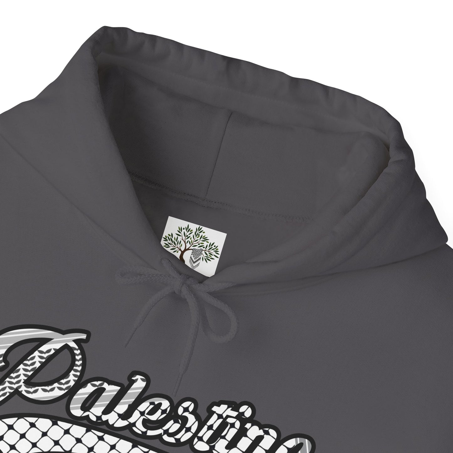 Palestine Keffiyeh Script Hoodie - Unisex Heavy Blend™ Sweatshirt
