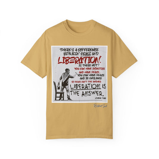 Liberation - Kwame Ture - Unisex Garment-Dyed T-Shirt