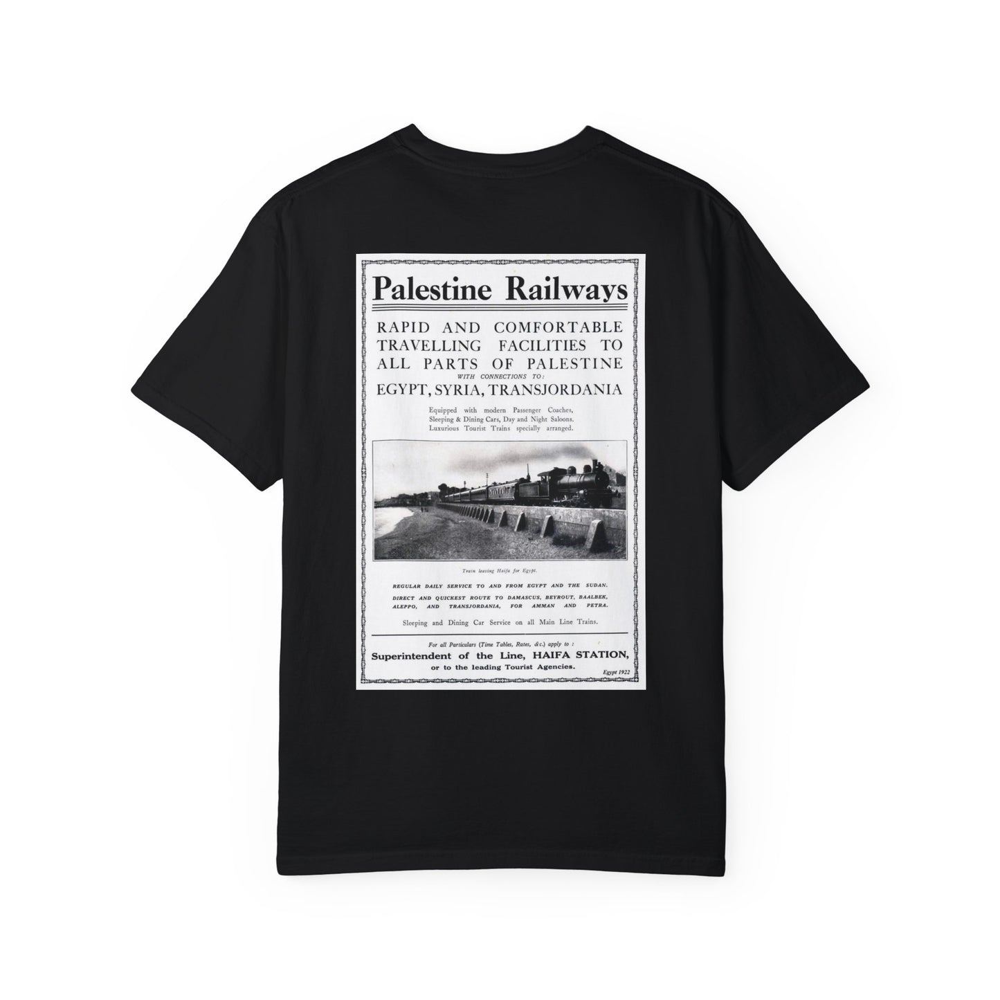 1922 Palestine Railways Unisex T-Shirt, Relaxed Fit Tee