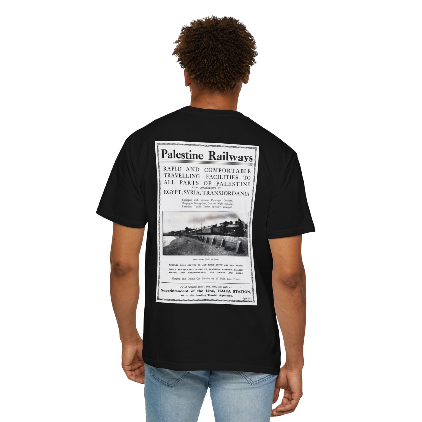 1922 Palestine Railways Unisex T-Shirt, Relaxed Fit Tee