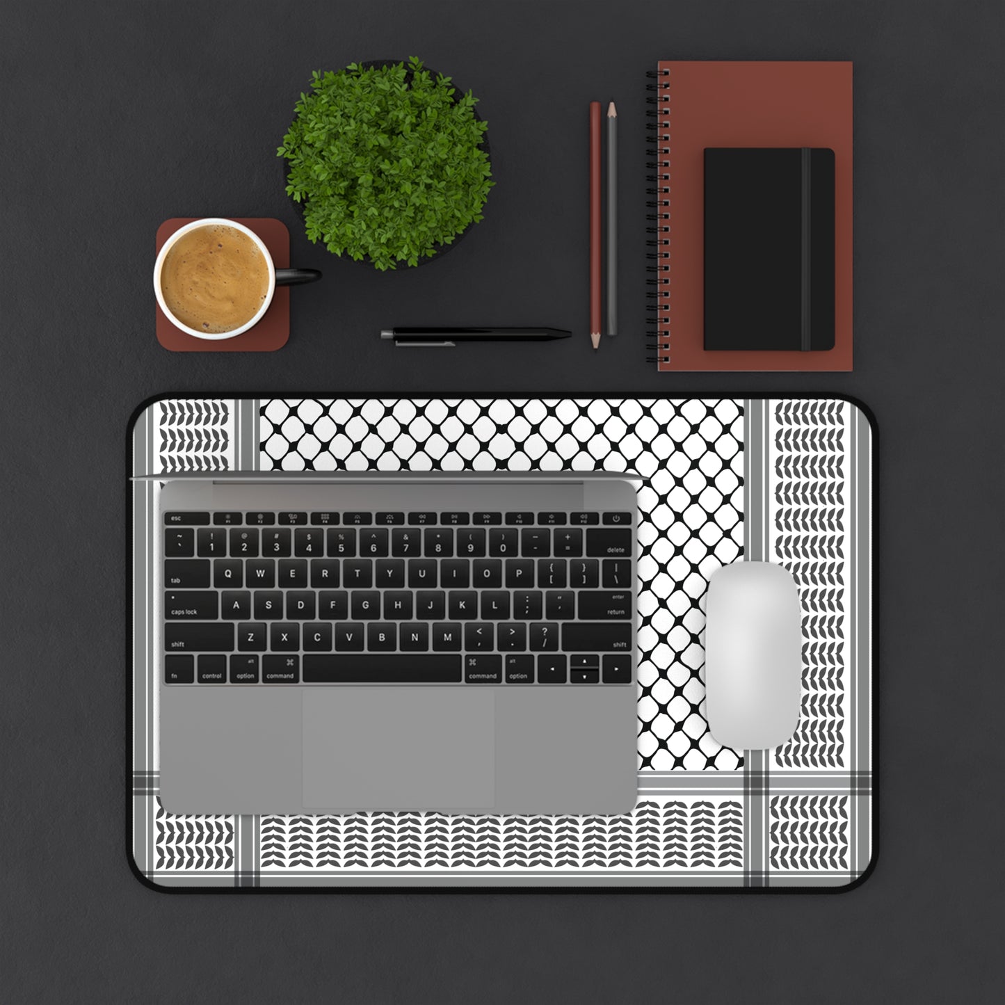 Keffiyeh Mouse Pad / Desk Mat- Perfect for Home Office and Workspaces