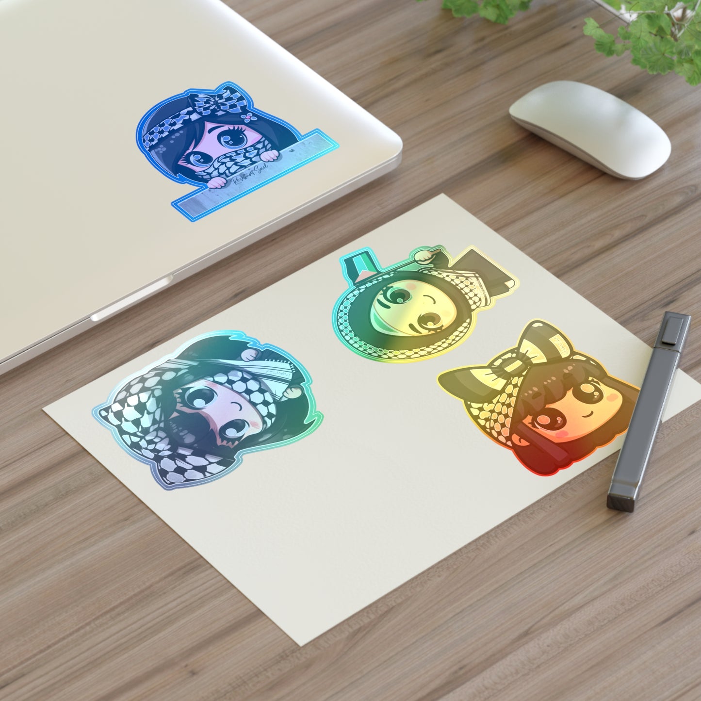 Keffiyeh Kids Stickers- Girls Pack - Palestine-Inspired Designs