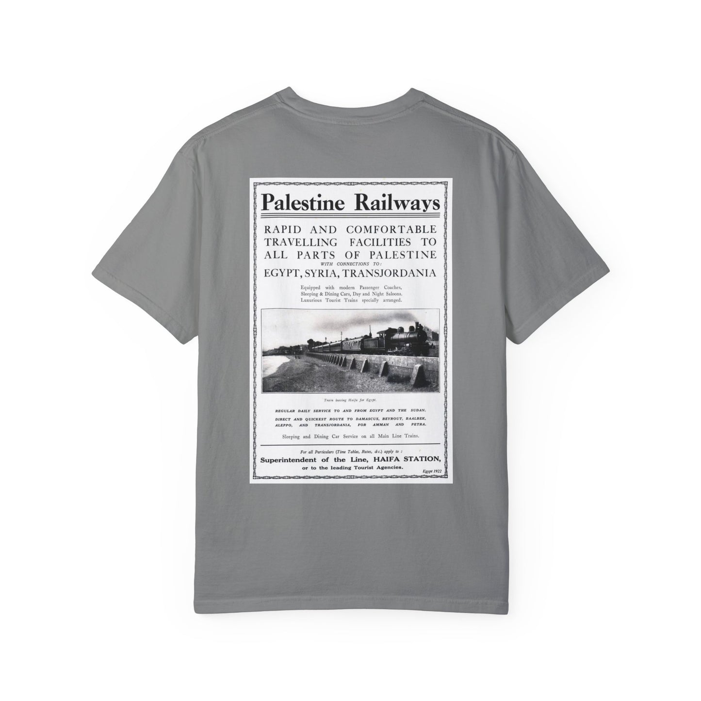 1922 Palestine Railways Unisex T-Shirt, Relaxed Fit Tee