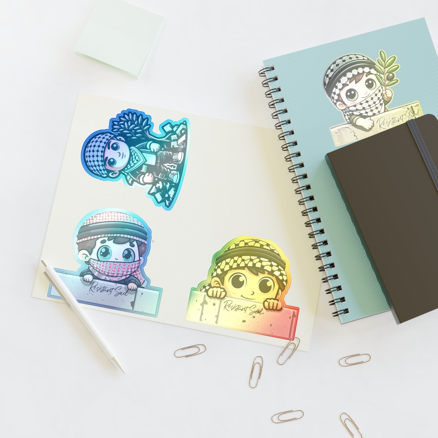 Keffiyeh Kids Stickers - Boys Pack - Palestine Inspired Designs